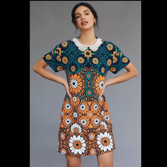 Anthropologie Dresses & Skirts - Anthropologie NWT Maeve Floral Shift Mini Dress Size XS.
